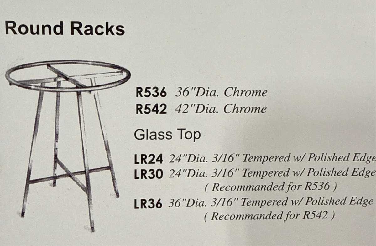Folding Round Rack-Black