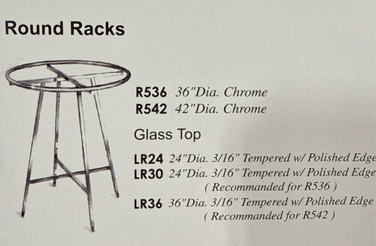 Folding Round Rack-Black