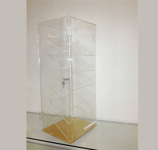 Acrylic Six Slanted Shelf Display Case