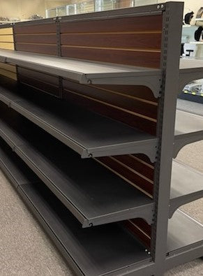 Gondola shelving double sided