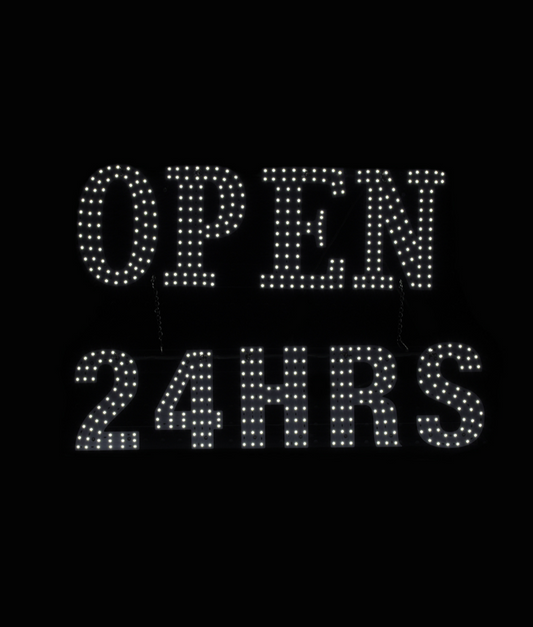 Led Business Sign – Open 24 Hrs