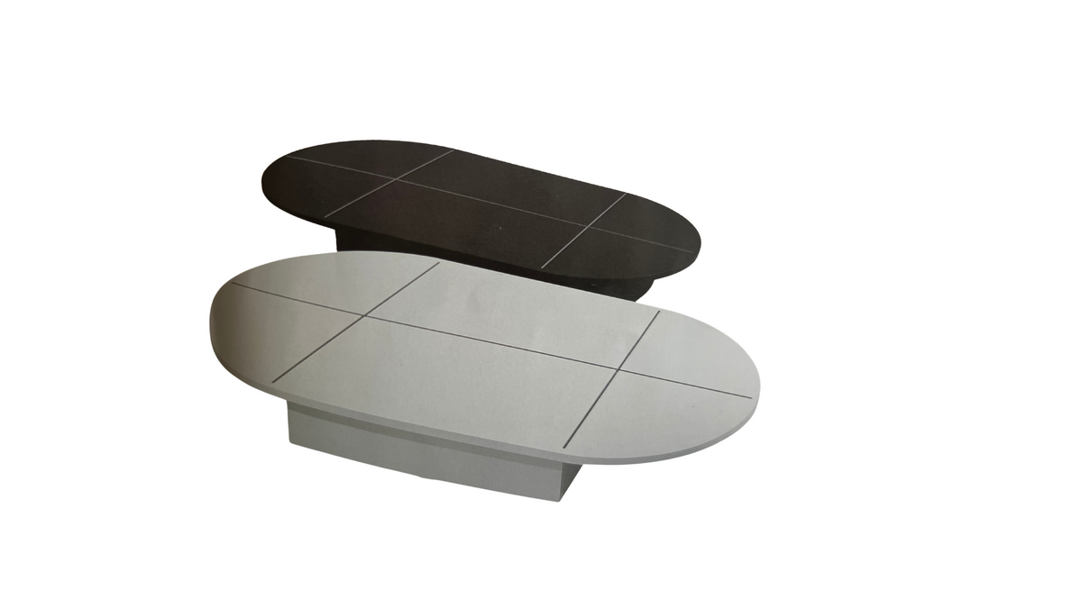 Oval Shape 3-Tier Display Table